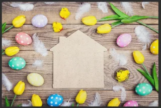 Fussmatte Ostern 10231 | Größe: 60 cm x 45 cm