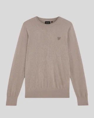 Lyle & Scott Pullover aus Merinowolle mit Rundhalsausschnitt - Braun