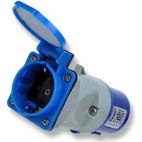 ProPlus Adapterkupplung, CEE zu Schuko, Landstrom Adapter, 230V, 16A CEE-Adapterkabel