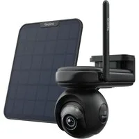 Reolink Altas PT Ultra + 6W Solarpanel Schwarz 360°-Kamera (4K Solar-Funkkamera Außen, ColorX, 360° Schwenk-Neige, Wi-Fi 6)
