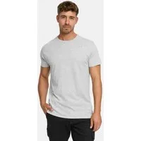 Indicode T-Shirt Herren Kloge Shirt Tee Herrenshirt mit dezentem Label-Detail auf der Brust