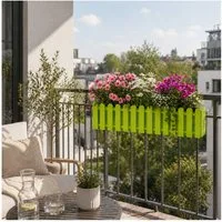 HTI-Living Blumenkasten mit Wasserspeicher Nessa 75 cm Grün (Stück, 1 St., 1 Blumenkasten), inklusive Wasserstandsanzeige und Balkonhalterung