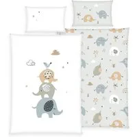 Baby Best Babybettwäsche babybest Elephants, Renforcé, 2 teilig, mit liebevollem Motiv