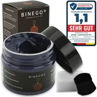 Binego Lederreparaturset Leder Kunstleder Lederreparatur Flüssigleder Lederpflegeset (Reparatur Set, 4 St., Lederfarbe), schnell trocknend