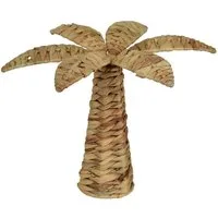Kaemingk Dekoobjekt Deko-Palme PARMI, Braun, Wasserhyazinthe, Ø 35 x H 23 cm