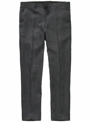 Mey & Edlich Herren Blickfang-Anzughose Grau 100 % Leinen