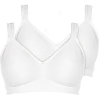 Viania Set: Minimizer-BH 2er Pack Minimizer Soft-BH Basic (Packung, 2-tlg) Minimizer-Effekt, Cups Textil ohne Nähte, breite Komfortträger