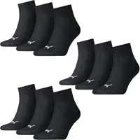 PUMA Kurzsocken Bequeme Quarter Socken aus Baumwollmischung (9-Paar)