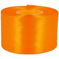 maDDma Satinband 27m Satinband 50mm Geschenkband Dekoband Verpackungsband, orange