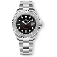 Gigandet Automatikuhr OCEAN KING, Made in Germany, Saphirglas, Edelstahl-Inlay, Swiss SuperLuminova