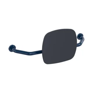 Hewi 801 Rückenstütze 801.51.917250 Wandabstand 230mm, Lehne anthrazitgrau, stahlblau