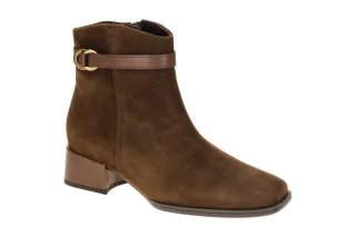 Gabor 8067.02.004 Damen Stiefeletten braun cacao Blockabsatz eckig Karree