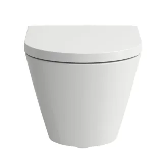 LAUFEN Pack Kartell WC mit WC-Sitz H8663300000001 37x54cm, randlos, weiß