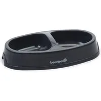 Beeztees Napf-Set Hunde Doppelnapf Kunststoff anthrazit