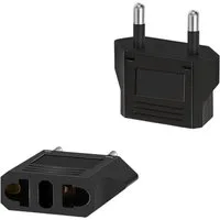 SpionProfi 2x USA Steckeradapter für China, AU, Japan auf EU/DE Euro-Stecker Elektro-Adapter, 2er Reiseadapter, US zu EU Adapter, Stecker USA Deutschland