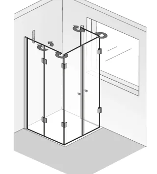HSK Aperto Fensterlösung, 5-teilig, faltbar 2818500