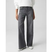 OPUS Palazzohose MINAH aus nachhaltigem BCI Cotton Mix Palazzo Fit, Long, Crinkle-Effekte
