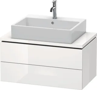 Duravit L-Cube Konsolenwaschtischunterbau wandhängend Weiß Hochglanz 820x477x400 mm - LC580708585 LC580708585