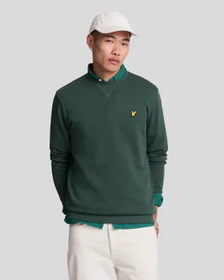 Sweatshirt mit Rundhalsausschnitt für Herren in Grün