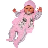 La Bortini Strampler, Jäckchen & Mütze Baby 3tlg Strampler Mütze und Hemdchen Set Anzug aus reiner Baumwolle, 44 50 56 62 68 74