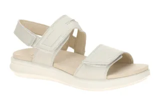 Legero 000311 Damen Sandalette offwhite beige Echtleder leicht flexibel runde...