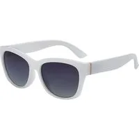 LuxusKollektion Retrosonnenbrille Sonnenbrille Cat Eye Damen Polarisiert UV Weiß Rahmen Grau Linse
