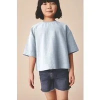 Next T-Shirt Strukturiertes, kastiges Oversized Fit T-Shirt (1-tlg)