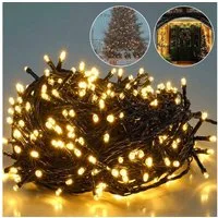 Salcar LED-Lichterkette 10m/15m/23m LED Lichterkette Außen Spritzwassergeschützt