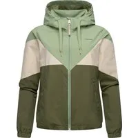 Ragwear Funktionsjacke Rochele wasserdichte Damen Übergangsjacke mit großer Kapuze