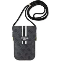 Guess Handytasche Guess 4G Leather Stripes Handytasche - Schwarz