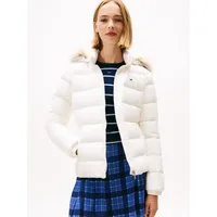 Tommy Jeans Steppjacke TJW BASIC HOODED DOWN JACKET EXT Kunstfaser