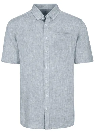 COMMANDER Finest Clothing - Hemd, 1/2 Arm slate - Gr. - XXL