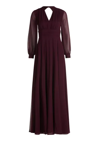 Vera Mont - Abendkleid Strong Aubergine - Gr. - 38