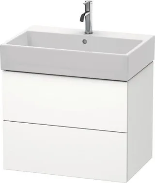 Duravit L-Cube Waschtischunterbau wandhängend Weiß Supermatt 684x459x544 mm - LC627608484 LC627608484