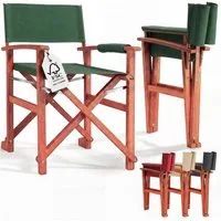 Casaria Regiestuhl, Klappbarer FSC®-zertifizierter Holz Gartenstuhl bis 160 kg Wetterfest