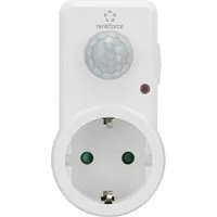Renkforce Bewegungsmelder Renkforce 1588385 Zwischenstecker PIR-Bewegungsmelder 120 ° Weiß IP20