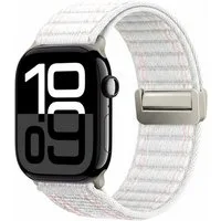 Tec-Expert Smartwatch-Armband für Apple Watch Series 11 46 mm Armband Ersatz Wechsel Band, Nylon Textil mit Magnetverschluss, stufenlos Verstellbar atmungsaktiv