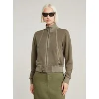 G-STAR Longpullover Track Overdyed Slim Sweaterjacke
