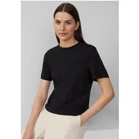 s.Oliver Kurzarmshirt T-Shirt Verkürztes T-Shirt aus Interlockjersey