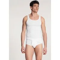 CALIDA Tanktop Twisted Cotton Pure Cotton, Feinripp-Qualität, Rundhals-Ausschnitt
