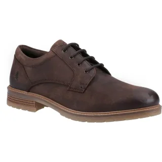 Hush Puppies Richie Leder Herren Schnürschuhe Braun