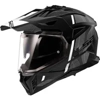 LS2 Motocrosshelm MX702 Pioneer II Hill Motocross Helm, vorbereitet für Kommunikationssystem,Notfallsystem-Polsterung (EQ
