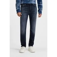 HUGO Slim-fit-Jeans Ash mit Stone-washed-Finish