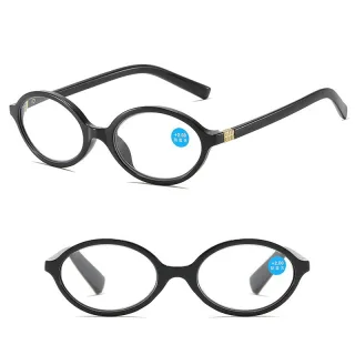 Lightweight Retro Small Oval Reading Glasses Anti-Blue Light HD Presbyopia Glasses for Women Men
