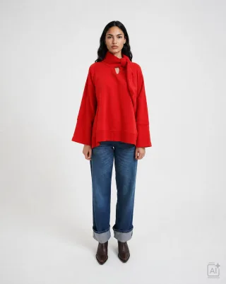 Smith&Soul - Oversize Cape Sweatshirt Scarf - Gr. - L
