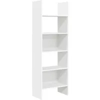 vidaXL Bücherregal Bücherregal Weiß 60x35x180 cm Holzwerkstoff, 1-tlg.