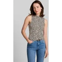 TOM TAILOR Denim Trägertop T-Shirt (im Einserpack) Slim Fit Top mit Stehkragen