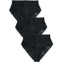 Next Slip Hochbund-Spitzenslips, 3er-Pack, hoher Beinschnitt (3-St)