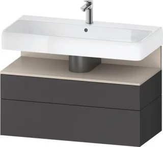 Duravit Qatego Waschtischunterbau wandhängend Graphit Matt 990x470x590 mm - QA4395091490000 QA4395091490000