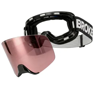 Broken Head Motocross-Brille Magnetic-Struggler Rosegold Verspiegelt